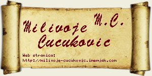Milivoje Čučuković vizit kartica